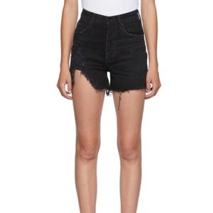 Agolde dee shorts in black